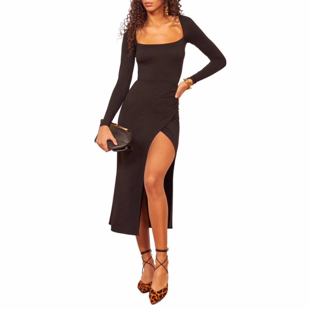 Reformation | Dottie Long Sleeve Midi Dress NWT